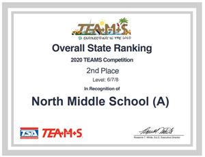 2nd place state cert 